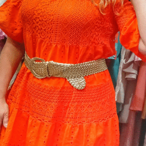 Vestido naranja ibicenco