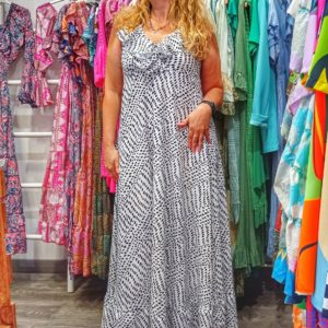 Vestido print Formentera blanco