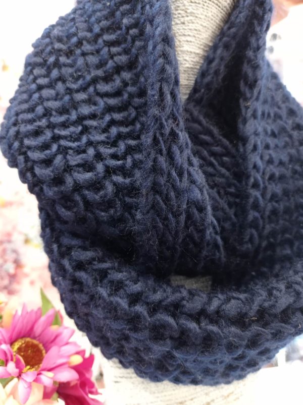 Bufanda lana marino