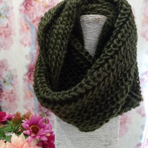 Bufanda lana verde